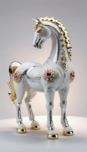 golden unicorn,carousel horse,equus,prancing horse,unicorn art,pegasus,arabian horse,cheval,constellation unicorn,bellerophon,silversmiths,equestrian,hobbyhorse,water elephant,clitophon,unicorn,silverwork,chevaux,lighthorse,cavallino,Unique,3D,3D Character
