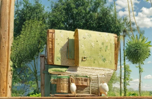 outhouse,suitcase in field,sukkot,chair in field,phone booth,newspaper box,insect house,shelterbox,kiosk,garden swing,bee house,tree house hotel,summerhouse,bus stop,chicken coop door,lalanne,wood doghouse,bamboo curtain,sternfeld,nesting box,Architecture,General,Modern,None