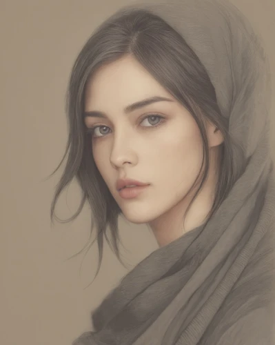 fantasy portrait,seregil,mystical portrait of a girl,behenna,digital painting,veils,cloaked,pashmina,rouiba,arwen,veiled,veil,woman portrait,blanketed,cloak,marzieh,girl portrait,ana,girl in cloth,veiling