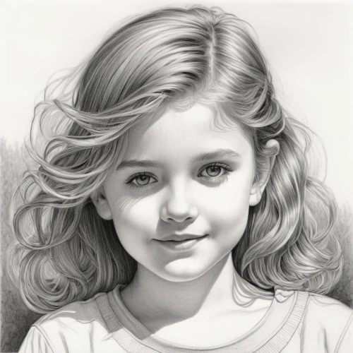 girl drawing,girl portrait,young girl,pencil drawings,pencil drawing,little girl,graphite,charcoal pencil,portrait of a girl,kids illustration,pencil art,coloring picture,charcoal drawing,krita,girl on a white background,digital painting,photorealist,coloring pages kids,the little girl,illustrator,Illustration,Black and White,Black and White 06