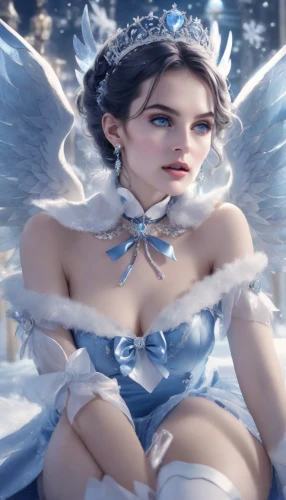 ice queen,christmas angel,vintage angel,fairy queen,angel,ice princess,angel girl,angel wings,fallen angel,angelic,fairy,the snow queen,baroque angel,white rose snow queen,suit of the snow maiden,faerie,faery,christmas angels,crying angel,angels,Photography,Natural