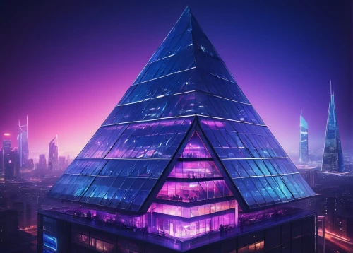 glass pyramid,mypyramid,pyramidal,pyramid,pyramide,cybercity,extrapyramidal,pyramids,bipyramid,futuristic architecture,glass building,arcology,the great pyramid of giza,eth,alchemax,kharut pyramid,skylstad,cyberport,shard of glass,cybertown,Art,Classical Oil Painting,Classical Oil Painting 23