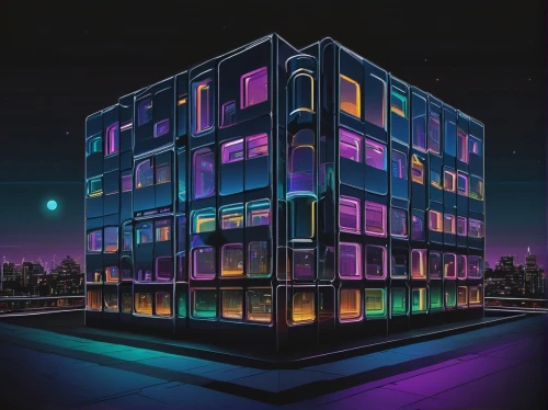 tetris,cube house,electrohome,cubic house,hypermodern,disco,apartment block,glass building,cubes,apartment building,apartments,cube background,cubic,cube stilt houses,synth,pixel cube,luminosa,light paint,kimmelman,an apartment,Illustration,Black and White,Black and White 18