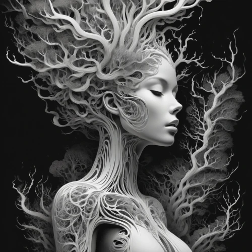 dryad,rooted,dryads,unseelie,eudendrium,branching,persephone,dendritic,the branches of the tree,girl with tree,roots,tree of life,tendrils,the enchantress,dendrite,seelie,mother nature,the branches,tree and roots,vespertine,Conceptual Art,Fantasy,Fantasy 02