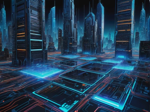 cybercity,cybertown,cyberscene,cyberia,cyberport,cyberview,cybernet,cyberspace,3d background,futuristic landscape,fractal environment,metropolis,microdistrict,matrix,cyberworld,supercomputer,tron,digital binary,supercomputers,hypermodern,Illustration,Retro,Retro 14