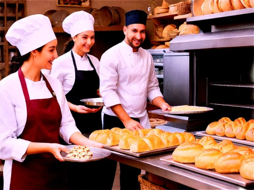 breadmaking,bakery products,bakers,bakeries,bakery,bakehouse,breadline,freshly baked buns,pastry chef,hutterites,baking bread,breads,danish pastry,doughs,yeast dough,bread rolls,baguettes,armenians,fresh bread,hairnets,Illustration,Paper based,Paper Based 26
