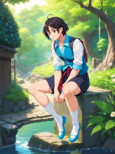 yanmei,megumi,haruka,kaga,kumiko,tsukiko,minako,shigure,rei,makoto,tsuga,miroku,minmei,horikawa,longmei,ushio,sakiko,japanese sakura background,sakura background,euphonious,Anime,Anime,Traditional