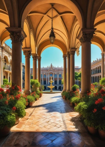 stanford university,certosa di pavia,villa cortine palace,sapienza,villa d'este,ringling,venaria,recanati,caltech,baglione,vicenza,colonnades,universita,certosa,philbrook,cortile,milanesi,frascati,stanford,gozzoli,Illustration,Paper based,Paper Based 16