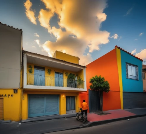 colorful facade,woolloongabba,curacao,vivienda,shophouses,oranjestad,townhomes,ponsonby,townhouses,leederville,fresnaye,colorful city,rowhouse,colores,bulimba,cube stilt houses,bonaire,marigny,yarraville,rowhouses,Photography,General,Realistic