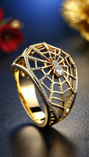 ring with ornament,golden ring,gold rings,ring jewelry,wedding ring,gold filigree,witharanage,ring,circular ring,colorful ring,diadem spider,filigree,solo ring,diamond ring,rings,iron ring,annual rings,gold jewelry,wedding rings,fire ring,Photography,General,Realistic