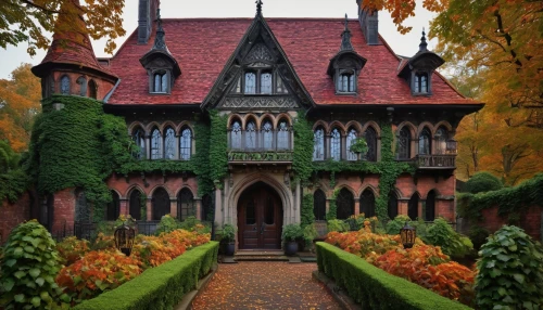cecilienhof,wightwick,fairy tale castle,tylney,henry g marquand house,victorian,dumanoir,witch's house,mountstuart,elizabethan manor house,tyntesfield,fairytale castle,marylhurst,rufford,knight house,old victorian,garden elevation,agecroft,victorian house,westonbirt,Photography,Black and white photography,Black and White Photography 04