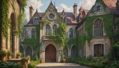 violet evergarden,nargothrond,maplecroft,dandelion hall,riftwar,briarcliff,fairy tale castle,adelaar,rivendell,orphanage,knight village,sylvania,lyonshall,marycrest,medieval,witch's house,alfheim,arenanet,castle of the corvin,theed,Conceptual Art,Oil color,Oil Color 10