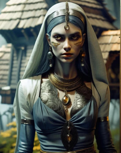 dark elf,surana,violet head elf,simara,morwen,velika,vestal,lonka,vladislaus,glatorian,inanna,oerth,maliana,innkeeper,drusilla,estess,inquisitor,mandodari,ancient egyptian girl,mediatrix,Illustration,Realistic Fantasy,Realistic Fantasy 04