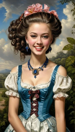 dirndl,scotswoman,dorthy,portrait background,colombina,victorian lady,countrywomen,fraulein,habanera,country dress,principessa,southern belle,dorothy,a charming woman,shepherdess,bavarian swabia,young woman,girl in a historic way,countrywoman,young girl,Illustration,Realistic Fantasy,Realistic Fantasy 22