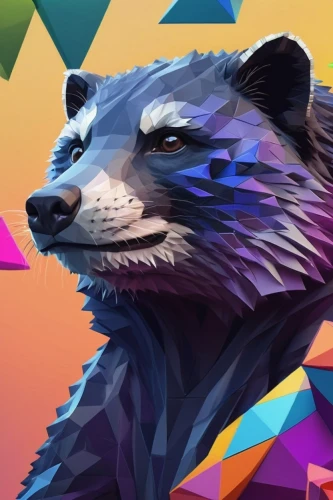 low poly,lowpoly,polygonal,triangles background,digiart,mozilla,wavevector,vector graphic,vector art,vector illustration,atunyote,shapeshift,ursa,geometrical cougar,cinema 4d,cat vector,melanism,prism,fenrir,outfox,Unique,3D,Low Poly