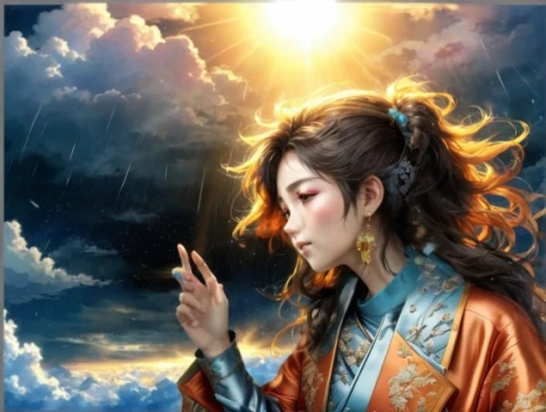 diaochan,guanyin,kuanyin,jianyin,yi sun sin,hanfu,xufeng,rongfeng,oriental painting,xuanwei,qibao,yuexiu,seimei,wulin,xiaojian,kuangyin,oiran,xuanxu,shennong,japanese art