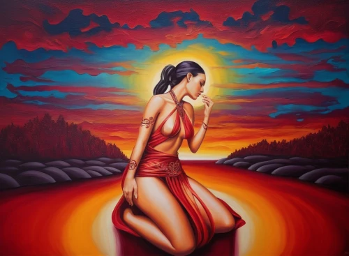 indigenous painting,flamenca,oil painting on canvas,chicana,bodypainting,art painting,oil on canvas,pintura,mexican painter,neon body painting,oil painting,body painting,airbrush,khokhloma painting,dream art,welin,flamenco,inanna,lacombe,bodypaint,Illustration,Realistic Fantasy,Realistic Fantasy 45