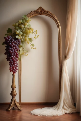 wedding frame,floral silhouette frame,harp with flowers,floral silhouette wreath,wedding decoration,a curtain,wood mirror,mirror frame,wedding decorations,decorative frame,curtain,passion vines,flower frame,table grapes,door wreath,wisteria shelf,flower frames,ivy frame,still life photography,window curtain,Photography,General,Cinematic
