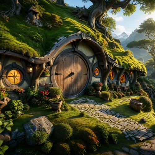 hobbiton,hobbit,elves country,shire,arenanet,hobbits,beleriand,fablehaven,halflings,fairy house,alpine village,redwall,riftwar,innkeeper,whorwood,fairy village,elfland,northrend,lodgings,boardinghouses,Photography,General,Natural