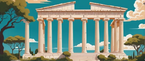 doric columns,greek temple,temple of diana,zappeion,peristyle,doric,roman temple,temple of hercules,panathenaic,acropolis,columns,palladian,caesonia,the parthenon,pillars,gennadius,panagora,parthenon,three pillars,artemis temple,Illustration,Vector,Vector 06