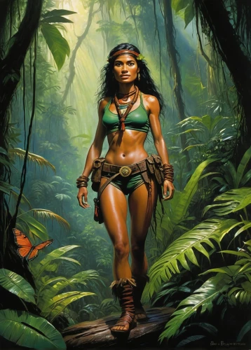 polynesian girl,amazonian,amazonas,hinemoa,amazona,amazonians,amazonia,polynesian,huaorani,warrior woman,polynesians,yanomami,malima,pocahontas,amerindian,neferneferuaten,amazonica,world digital painting,amazonian oils,maliana,Illustration,Realistic Fantasy,Realistic Fantasy 32
