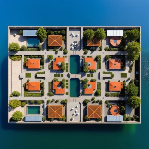 apartment complex,apartments,aerial view umbrella,zadar,bird's-eye view,an apartment,portofino,apartment building,escher village,apartment block,view from above,overhead shot,apartment blocks,aerial shot,opatija,apartment buildings,residential,drone image,blocks of houses,hotel riviera,Photography,General,Realistic