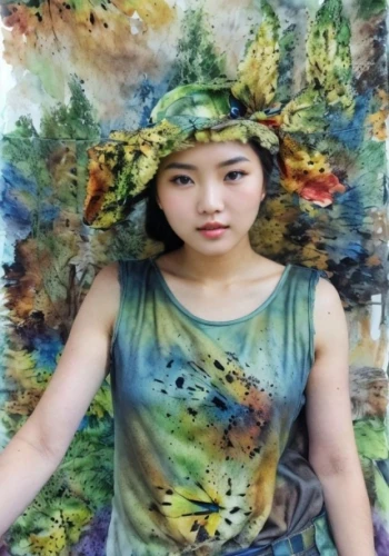 oriental painting,vietnamese woman,photo painting,oil painting,watercolor women accessory,mongolian girl,fabric painting,girl with tree,art painting,oriental girl,xiaofei,fairie,oil painting on canvas,bodypainting,asian woman,oriental princess,inner mongolian beauty,glass painting,diaochan,girl with cloth