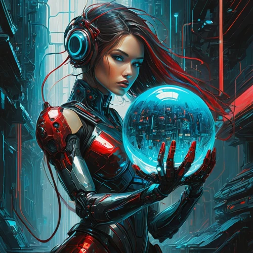 sci fiction illustration,darth talon,technosphere,cybernetic,crystal ball,crystalball,cyberworld,cyberia,cybernetically,celldweller,sci fi,transistor,neuromancer,glass sphere,cyberangels,cybernetics,cyberdog,elektra,tron,scifi,Conceptual Art,Sci-Fi,Sci-Fi 05