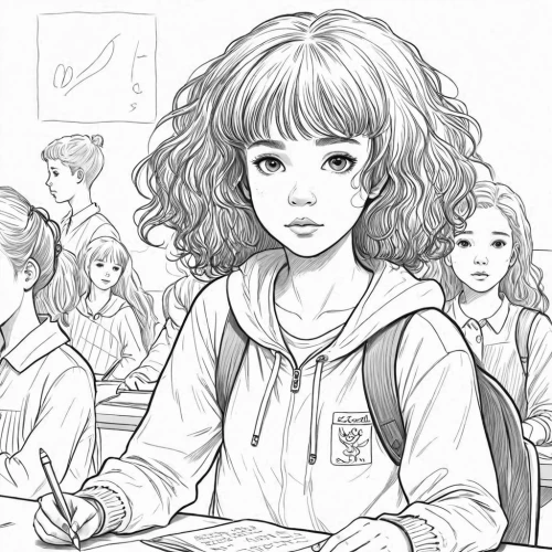 line art children,girl with speech bubble,coloring pages kids,girl studying,girl drawing,classroom,kids illustration,classroom training,school enrollment,worried girl,the girl's face,gaokao,student,hagio,office line art,children drawing,schoolkid,afterschool,study,school start,Design Sketch,Design Sketch,Detailed Outline