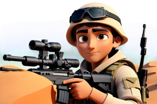 sniper,scout,rifleman,medic,war correspondent,soldier,huey,troop,shootist,monkey soldier,scoped,gunsight,bipod,shooter,marksman,idf,artilleryman,funny troop,infantryman,rifle,Unique,3D,3D Character