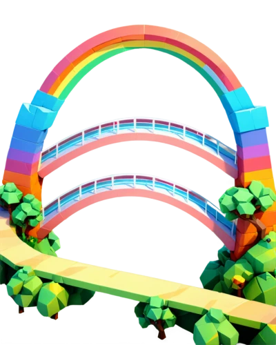 rainbow bridge,rainbow background,rainbow pencil background,neon arrows,raimbow,colorful ring,electric arc,light track,pot of gold background,colorful light,luminous garland,lumo,light spectrum,life stage icon,3d background,light waveguide,espectro,abstract rainbow,3d render,light effects,Unique,3D,Low Poly