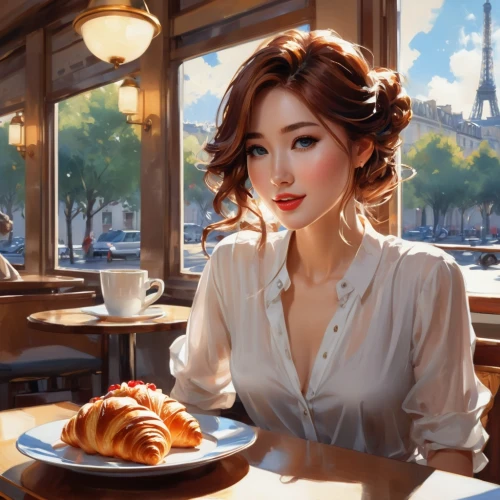 parisian coffee,paris cafe,woman at cafe,parisienne,heatherley,waitress,parisian,donsky,world digital painting,girl with bread-and-butter,woman drinking coffee,romantic portrait,pastry shop,bistrot,nestruev,pushkina,woman with ice-cream,french coffee,women at cafe,parisiennes,Photography,Artistic Photography,Artistic Photography 15