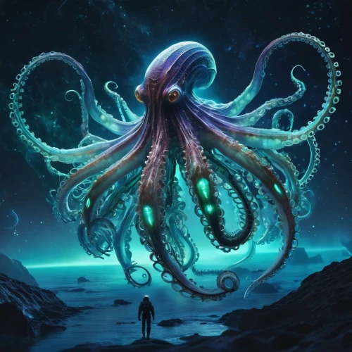 octopus,lovecraftian,azathoth,octopi,cthulhu,tentacular,kraken,cephissus,cephalopod,octo,deepsea,lovecraft,tentacled,illithid,medusae,octoechos,atlanticus,octopussy,fun octopus,intersquid,Conceptual Art,Sci-Fi,Sci-Fi 30