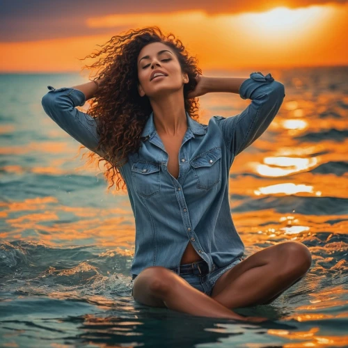 hawijah,photoshoot with water,exhilaration,beach background,sunset glow,girl on the boat,passion photography,sun and sea,moana,relaxed young girl,ocean background,kanaeva,sirena,sunset,by the sea,azzurra,julijana,girl on the river,in water,hula,Photography,General,Fantasy