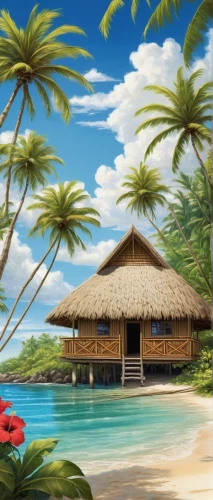 tropical house,tropical beach,coconut trees,tropical island,beach landscape,landscape background,dream beach,tropical sea,beach scenery,coconut tree,cartoon video game background,beach background,tropical floral background,seaside resort,beach resort,paradise beach,summer background,beautiful beach,background vector,coconut palms,Illustration,Paper based,Paper Based 29