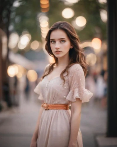 girl in a long dress,poki,romantic look,a girl in a dress,beautiful young woman,vintage girl,young woman,pretty young woman,girl in white dress,evgenia,girl in a long dress from the back,vintage dress,girl walking away,romantic portrait,girl in a long,girl in a historic way,chiffon,vintage woman,country dress,blurred background