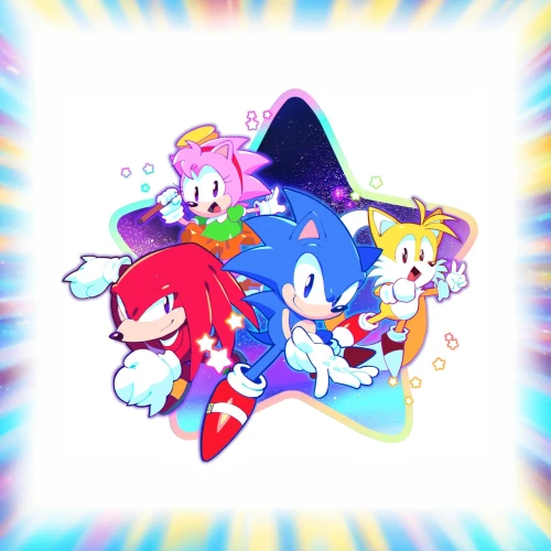 pensonic,sonicblue,hypersonic,puyo,sonic,knuckles,sonicstage,tails,mania,sonicnet,white blue red,color dogs,colorful doodle,three primary colors,vivid,phantasmagorical,blusters,dreamcast,color splash,prism ball