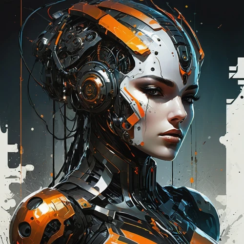 cyborg,cyberdog,liora,cybernetic,vector girl,cybernetically,automatica,cyberangels,fembot,sci fiction illustration,cyberia,cyberian,glados,automaton,cyberpunk,vector,robotlike,cybernetics,automatons,cybersmith,Illustration,Realistic Fantasy,Realistic Fantasy 16