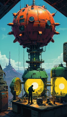 cosmodrome,submersibles,gas planet,technodrome,sealab,refinery,taikonauts,steamboy,wildstar,research station,outpost,oddworld,technosphere,mining facility,airships,industrial landscape,shipyards,earth station,bathysphere,industries,Conceptual Art,Sci-Fi,Sci-Fi 08