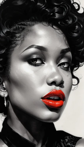 airbrush,derivable,airbrushing,toccara,airbrushed,pop art style,kouroussa,world digital painting,pop art background,digital painting,rasheeda,coreldraw,latell,shadings,red lips,african american woman,pop art effect,rebbie,artin,black woman,Conceptual Art,Daily,Daily 08