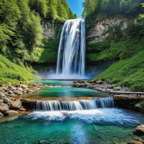 green waterfall,waterfalls,brown waterfall,nature wallpaper,water fall,waterval,waterfall,nature background,water falls,aaaa,flowing water,beautiful landscape,cascada,falls,landscapes beautiful,mountain spring,cascading,bridal veil fall,beautiful nature,water flowing,Photography,General,Realistic