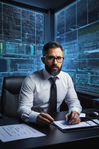 cybertrader,blur office background,man with a computer,mcartor,cybercriminals,computerologist,cios,computer business,datamonitor,genocyber,night administrator,cyberathlete,cyberterrorism,cyber glasses,cyberinfrastructure,cybernet,cybermedia,sysadmin,stock exchange broker,cyberworks,Conceptual Art,Oil color,Oil Color 16