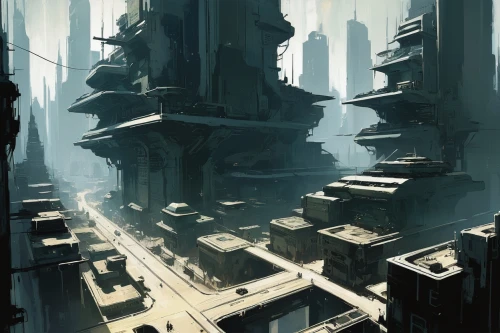 ancient city,undercity,crypts,monoliths,ruins,arcology,spires,pillars,destroyed city,ancient buildings,sulaco,dishonored,unbuilt,spire,ruin,roofs,sentinels,fortresses,tirith,city blocks,Conceptual Art,Fantasy,Fantasy 10