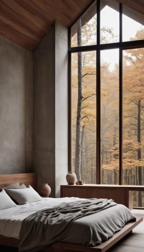 wooden windows,japanese-style room,sleeping room,wood window,modern room,bedroom window,the cabin in the mountains,bed in the cornfield,bedroom,soffa,guest room,forest house,wooden wall,great room,autumn motive,rustic aesthetic,headboards,house in mountains,roof landscape,bedrooms,Photography,General,Realistic