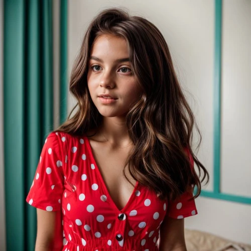 polka dot dress,polka dots,girl in red dress,red tablecloth,polka,on a red background,girl in t-shirt,red background,cotton top,floral dress,jehane,young girl,polkadot,girl portrait,girl in bed,kotova,ruslana,red dress,kusama,syrena