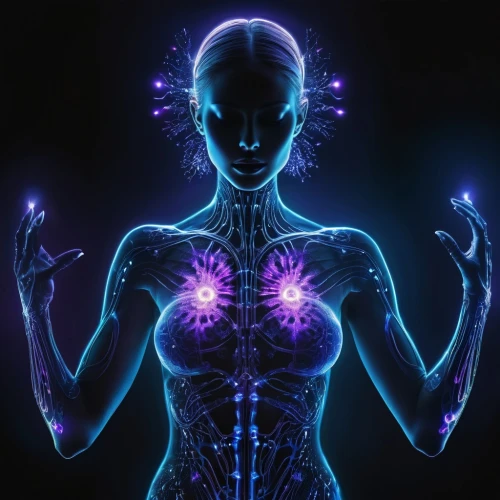 neon body painting,electro,kirlian,chakras,cortana,uv,augmentation,heart chakra,eletrica,chakra,aum,lymphatic,varekai,biomatrix,psytrance,raelian,cyberstar,cyborg,illumina,root chakra,Conceptual Art,Sci-Fi,Sci-Fi 25