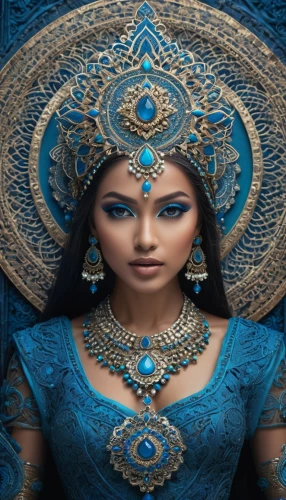 blue enchantress,oriental princess,jodha,ethnic design,indian bride,asian costume,indian woman,arundhati,adornment,maharani,priestess,apsara,indian girl,cambodiana,jasmine blue,gandhari,luthra,warrior woman,priestesses,miryam,Photography,General,Fantasy