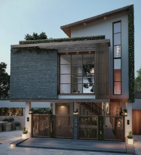 modern house,3d rendering,residential house,exterior decoration,render,revit,townhome,holiday villa,two story house,townhomes,private house,luxury home,residencial,beautiful home,residence,lodha,residential,house front,modern architecture,block balcony,Photography,General,Commercial