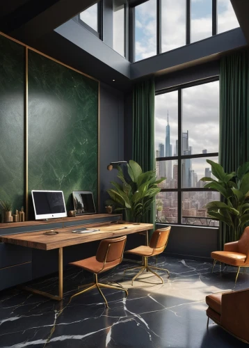 modern office,minotti,penthouses,interior modern design,apartment lounge,modern room,study room,interior design,modern decor,livingroom,mid century modern,modern living room,3d rendering,loft,great room,living room,interiors,sitting room,neutra,luxury home interior,Illustration,Retro,Retro 16