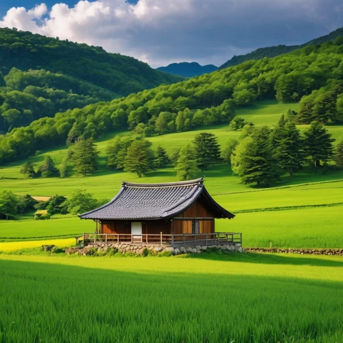 green landscape,home landscape,landscape background,japan landscape,countryside,meadow landscape,rural landscape,ricefield,beautiful japan,background view nature,beautiful landscape,lonely house,rice fields,bucolic,farm background,windows wallpaper,rice field,natural scenery,house in mountains,aaaa,Photography,General,Realistic